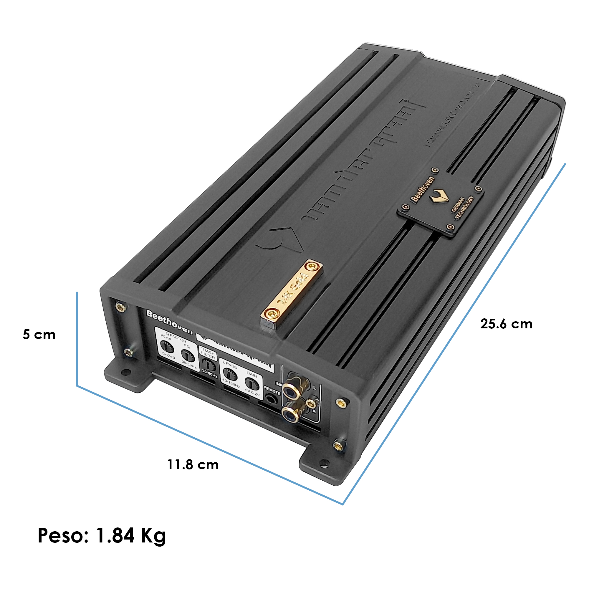 Foto 3 pulgar | Amplificador Vandergraaf Beethoven Premium 24k Clase D 1ch