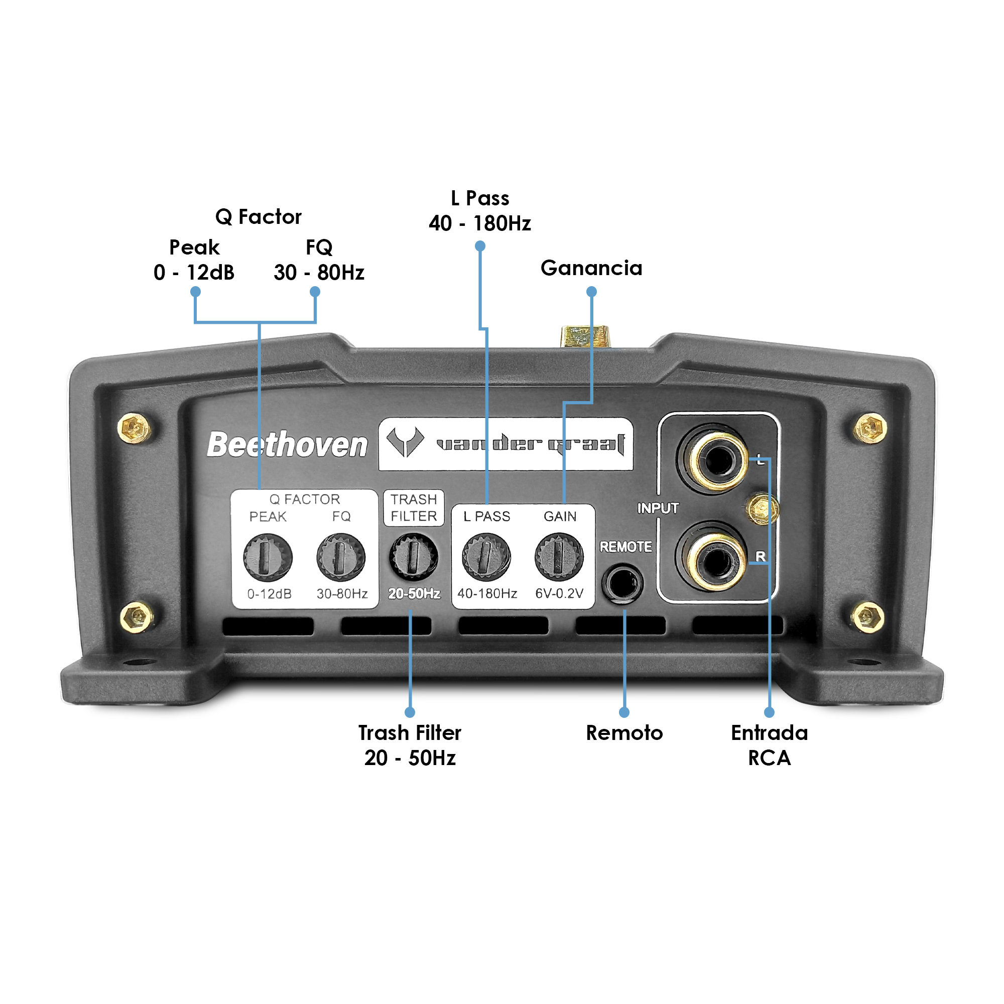 Foto 4 pulgar | Amplificador Vandergraaf Beethoven Premium 24k Clase D 1ch