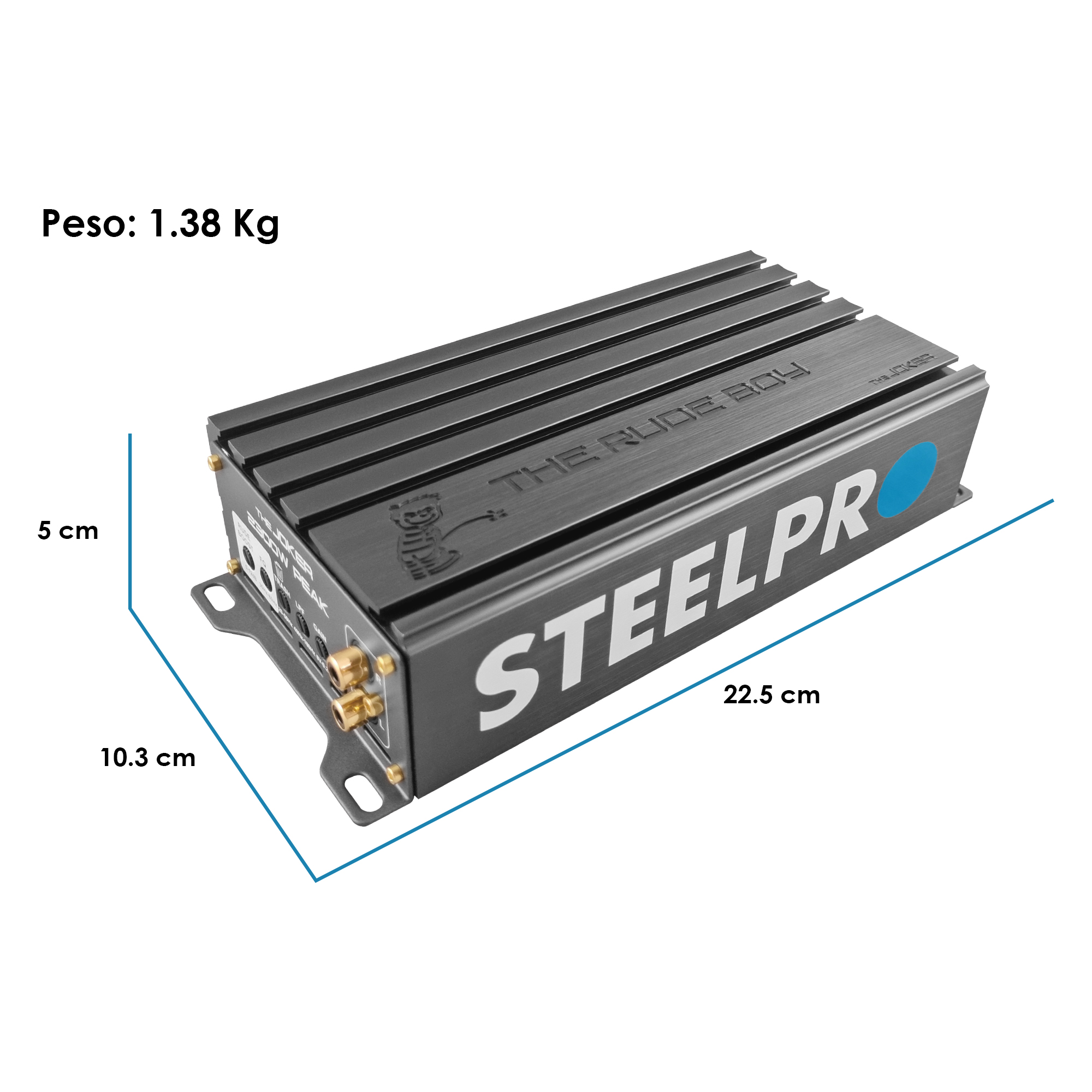 Foto 2 | Amplificador The Joker 2300w Clase D 1ch By Steelpro