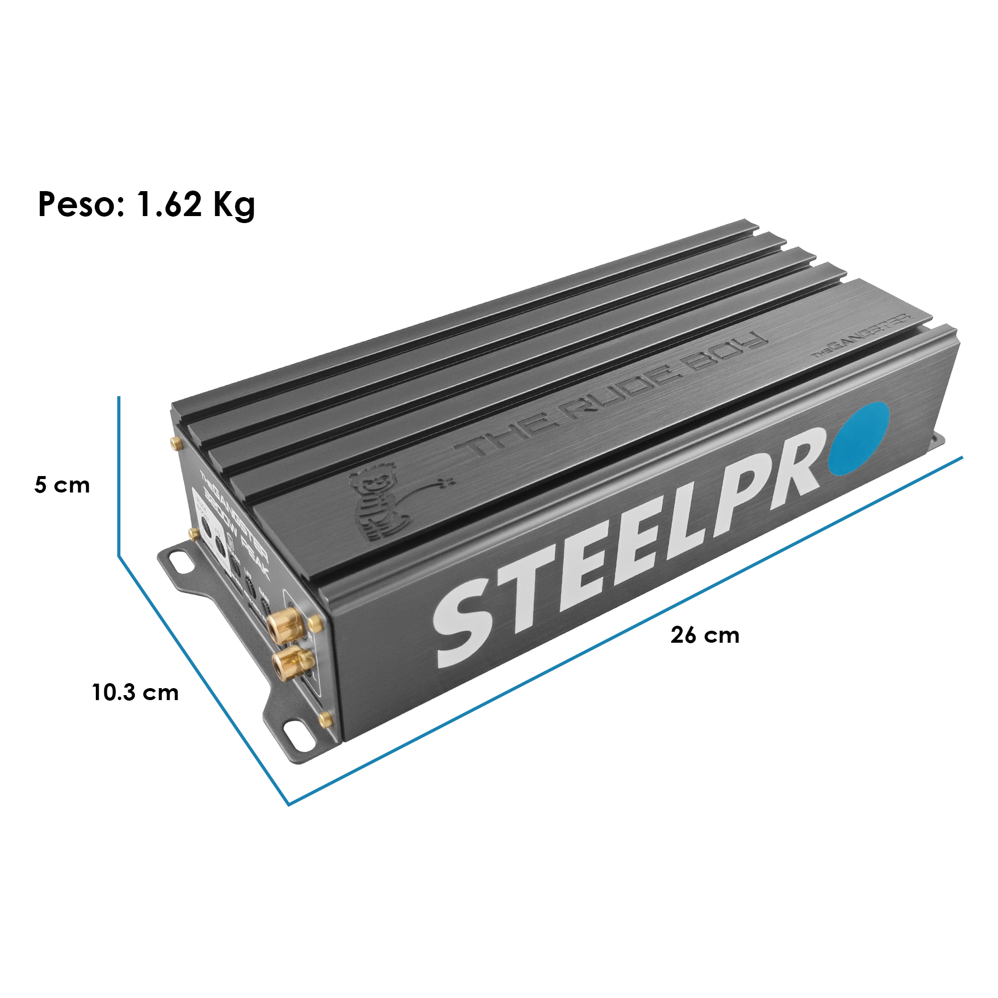 Foto 2 | Amplificador The Gangster 3200w Clase D 1ch By Steelpro