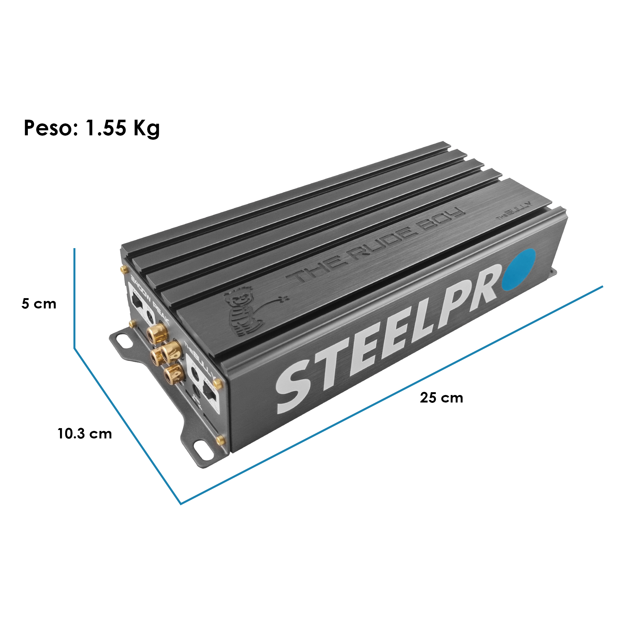 Foto 3 pulgar | Amplificador The Bully 2400w Clase D 4ch By Steelpro