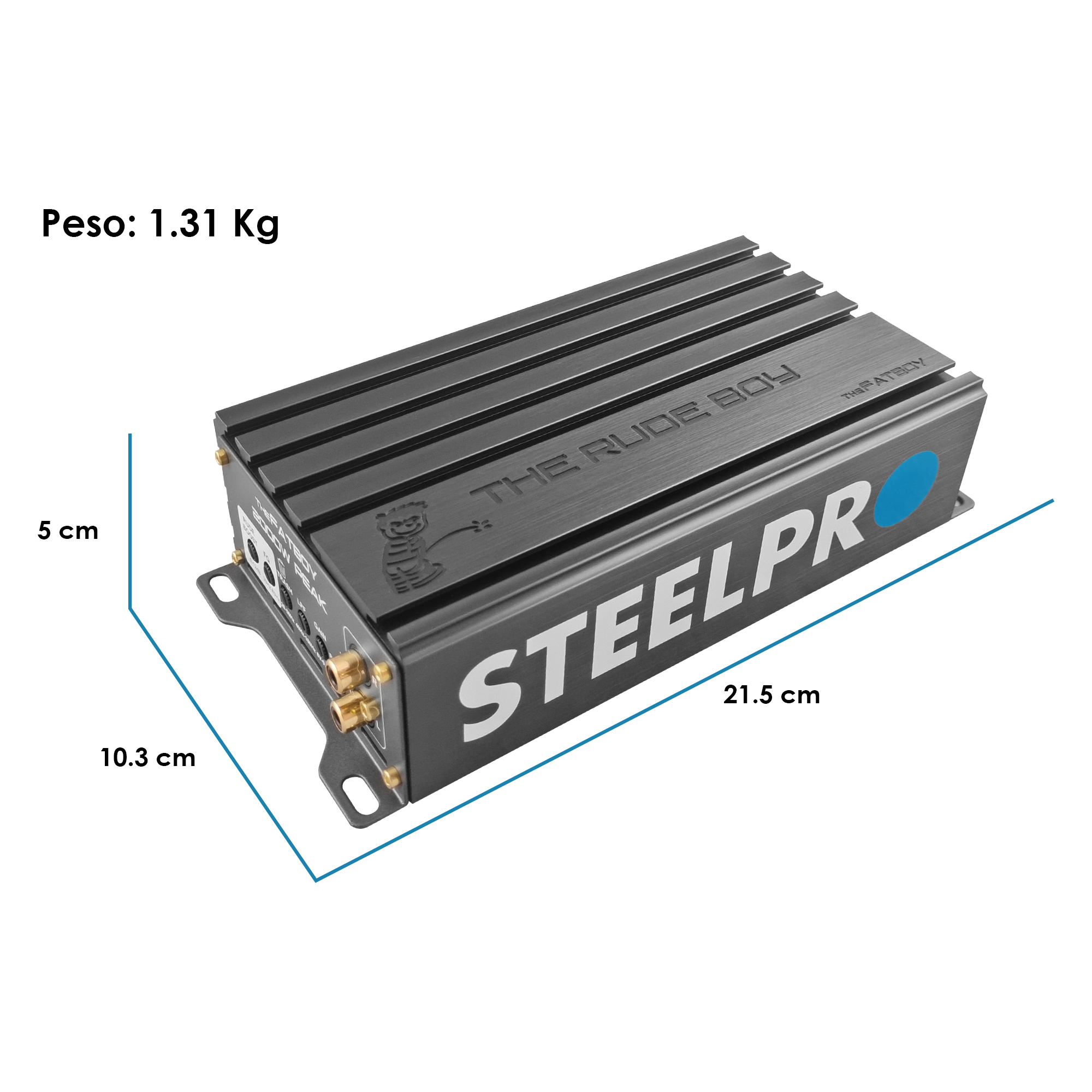 Foto 3 pulgar | Amplificador The Fatboy 2000w Clase D 1ch By Steelpro