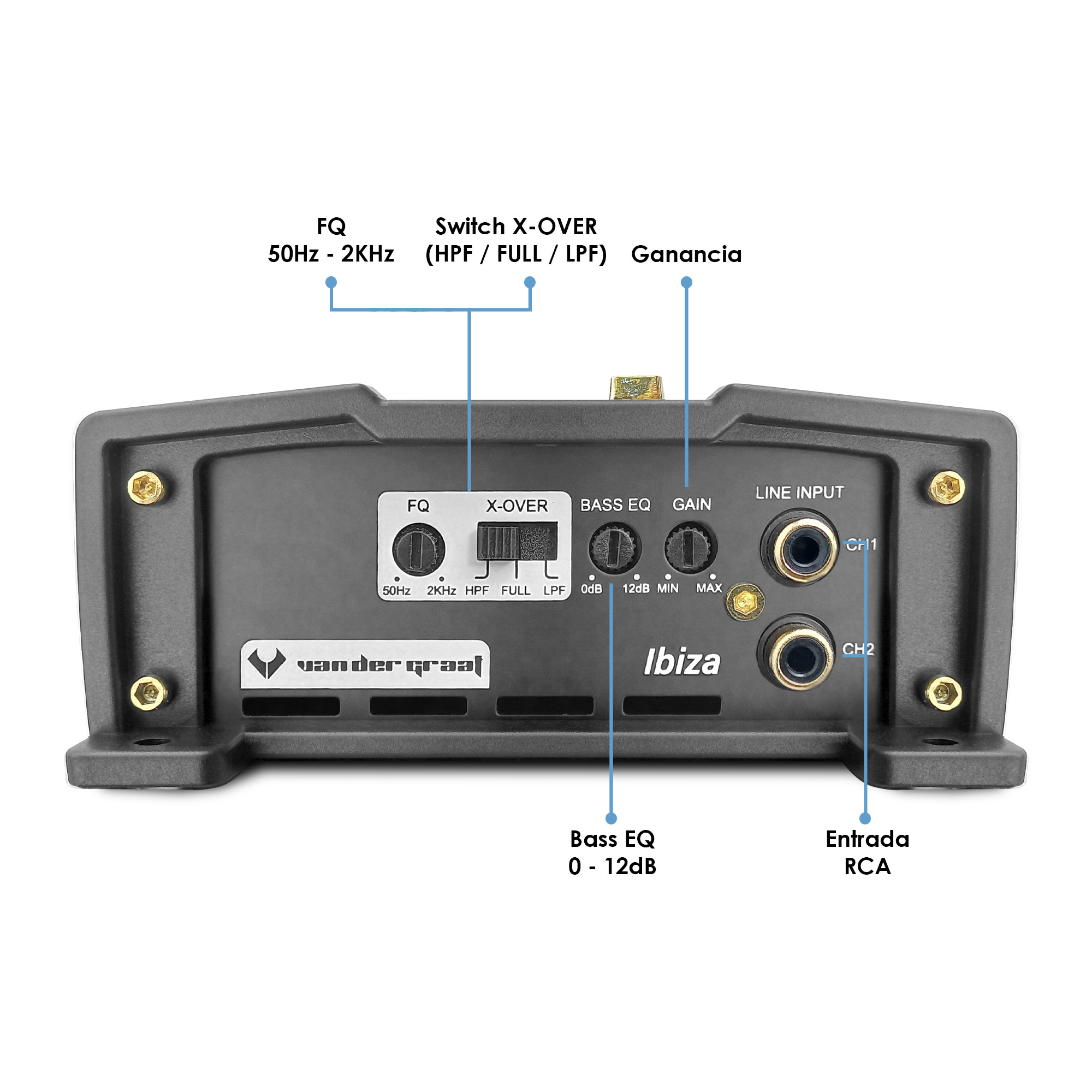 Foto 4 pulgar | Amplificador Vandergraaf Ibiza Premium 24k Clase D 2ch