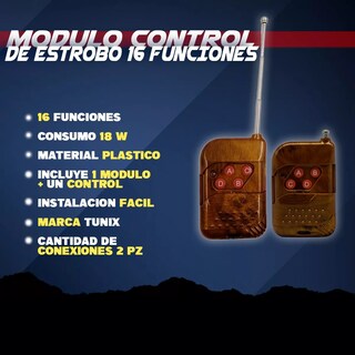 Foto 2 | Control de Estrobo Led 16 Funciones Eo Safe Imports