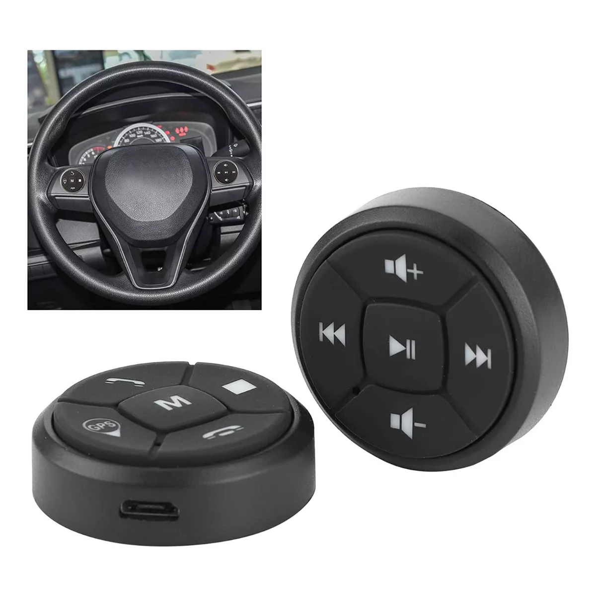 Foto 4 pulgar | Control De Volante Para Estéreo Con 10 Botones Eo Safe Imports Esi-13916 Negro
