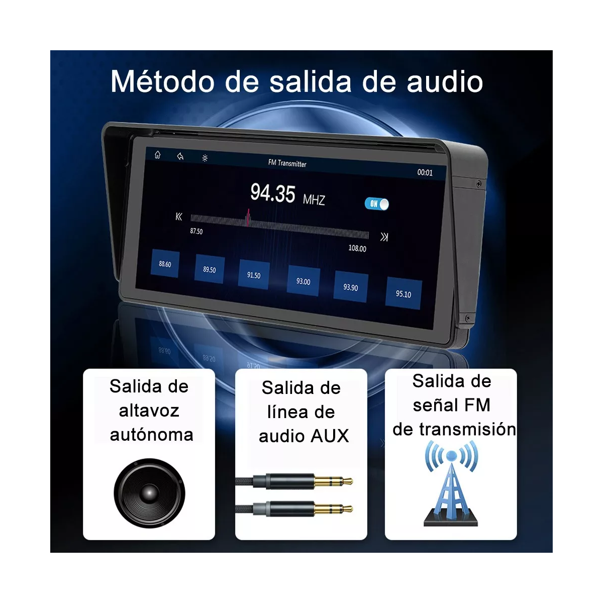 Foto 5 pulgar | Autoestéreo de Pantalla Eo Safe Imports para Auto