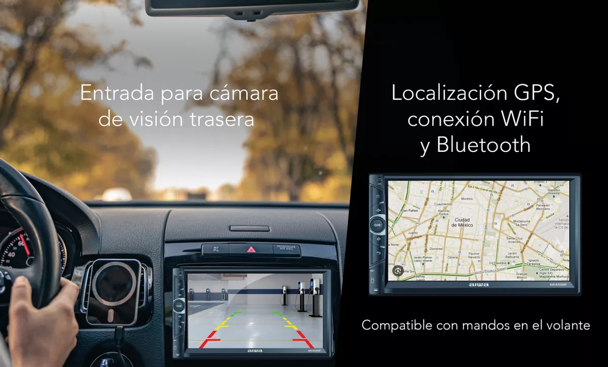 Foto 7 pulgar | Autoestéro Aiwa 2din