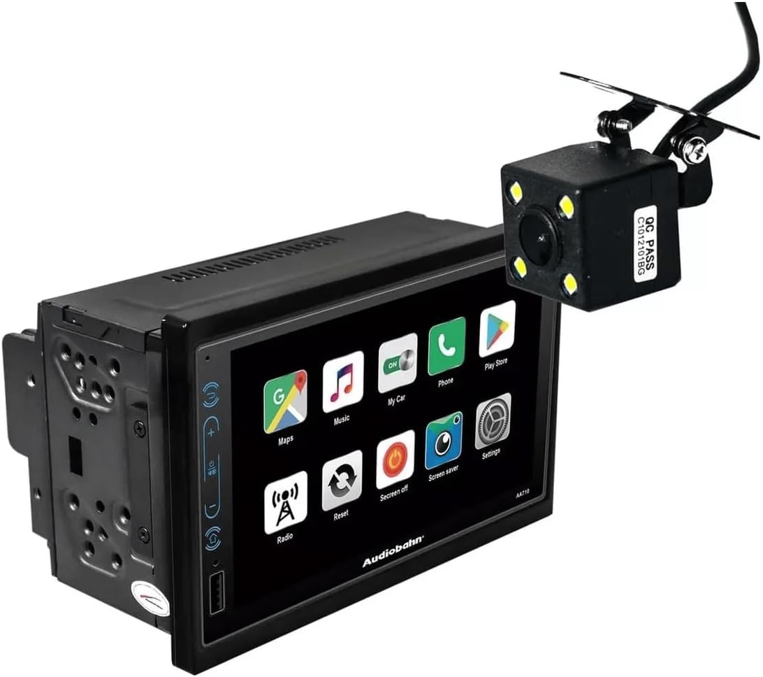 Foto 5 pulgar | Autoestéreo Audiobahn 2din Android 10.0 Mirrorlink AA710 Pantalla Integrada