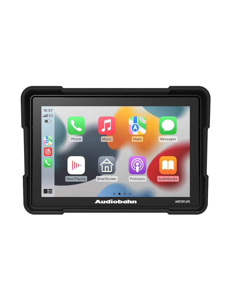 Estereo Para Moto Con Carplay De 5'' Audiobahn Amotoplay5