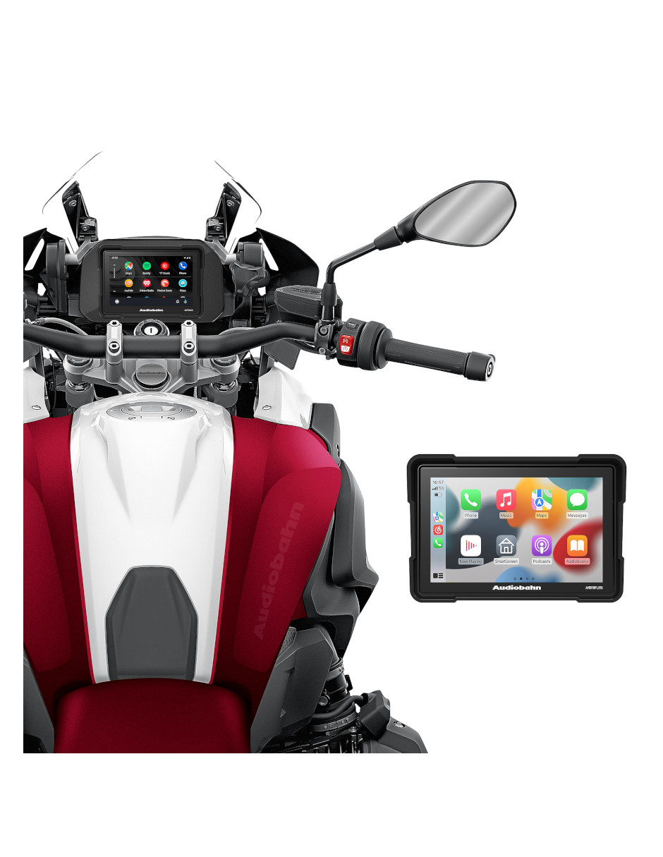 Foto 4 pulgar | Estereo Para Moto Con Carplay De 5'' Audiobahn Amotoplay5