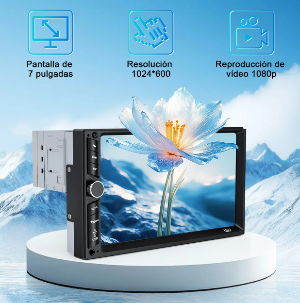 Foto 3 pulgar | Autoestéreo Xtellar Usb 7 Pulgadas Estéreo Pantalla Táctil Y Cámara Negro
