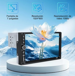 Foto 2 | Autoestéreo Xtellar Usb 7 Pulgadas Estéreo Pantalla Táctil Y Cámara Negro