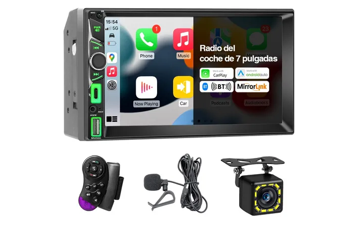 Foto 2 pulgar | Autoestéreo Estéreo 7'' Pantalla Mp5 Carplay Android Auto