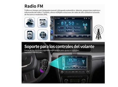 Foto 4 | Autoestéreo Estéreo 7'' Pantalla Mp5 Carplay Android Auto