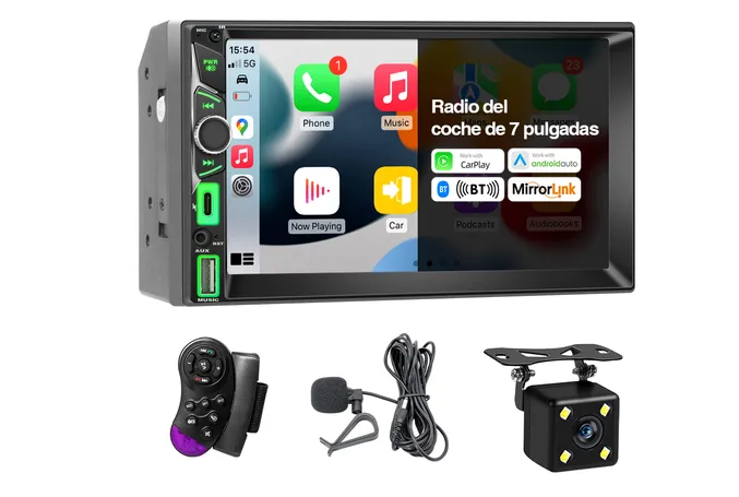 Foto 2 pulgar | Autoestéreo Mp5 Con Usb Bluetooth Y Camara Color Negro