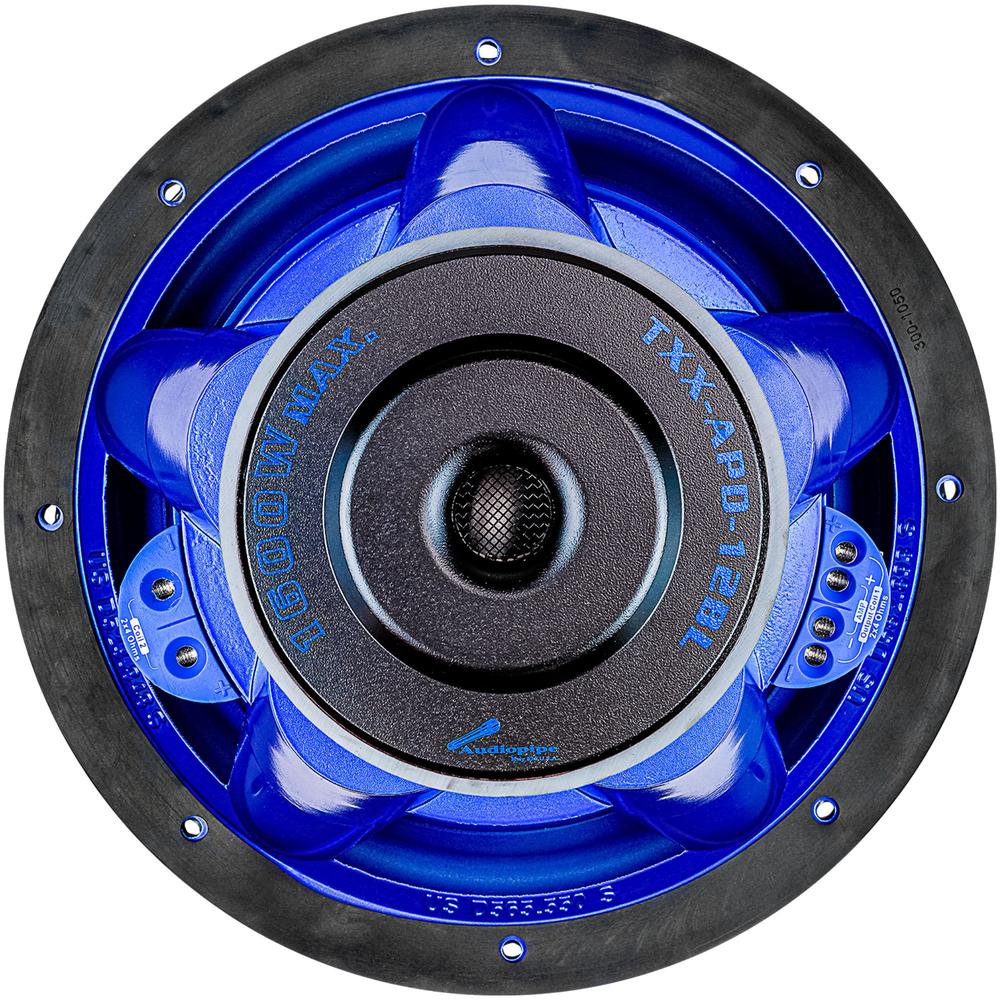 Foto 4 pulgar | Subwoofer Audiopipe Txxapd12bl Eye Candy Azul De 12 Pulgadas 1600w
