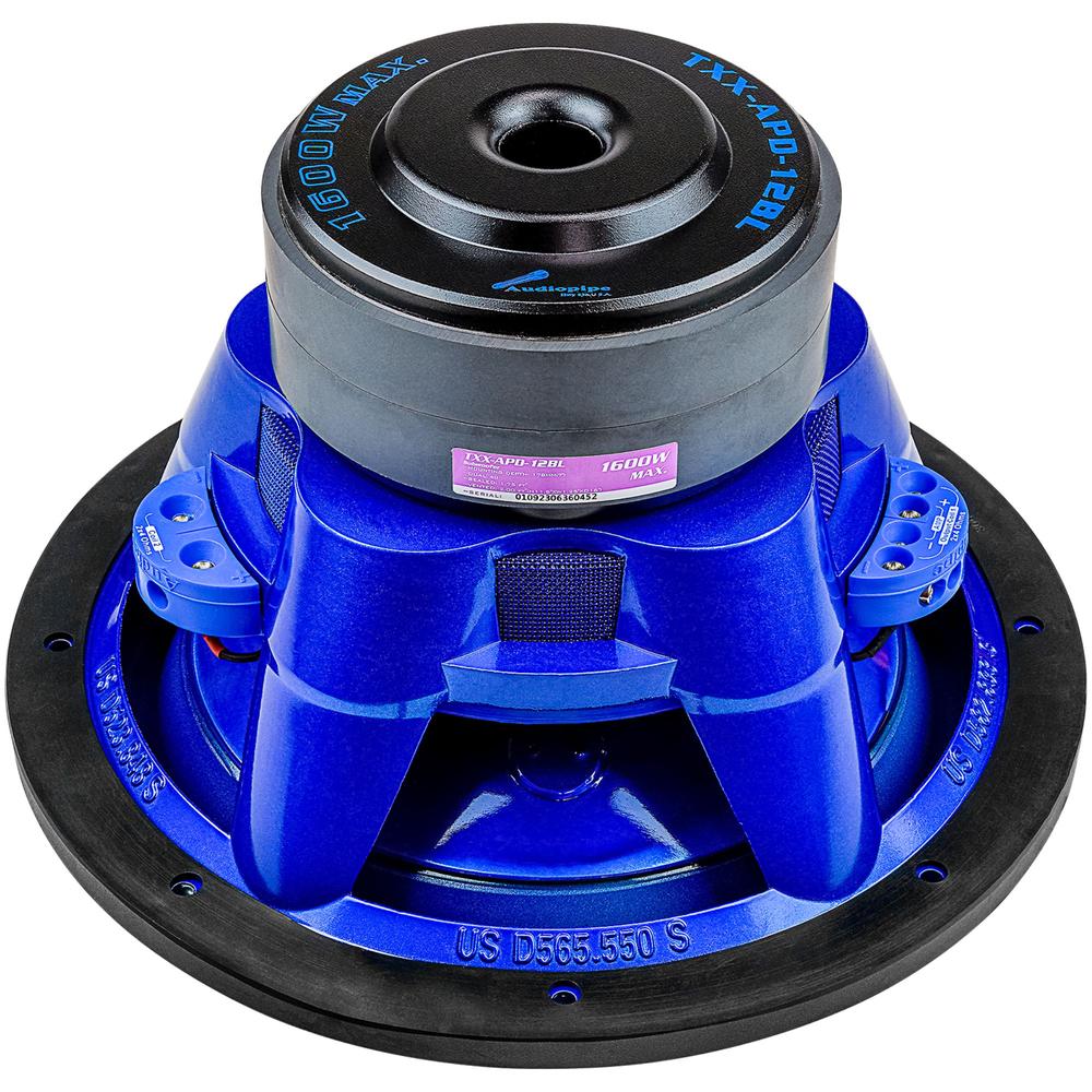 Foto 5 pulgar | Subwoofer Audiopipe Txxapd12bl Eye Candy Azul De 12 Pulgadas 1600w