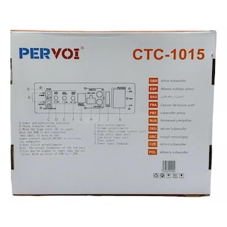 Foto 7 | Subwoofer Amplificado 10 Pulgadas Pervoi Ctc 1015