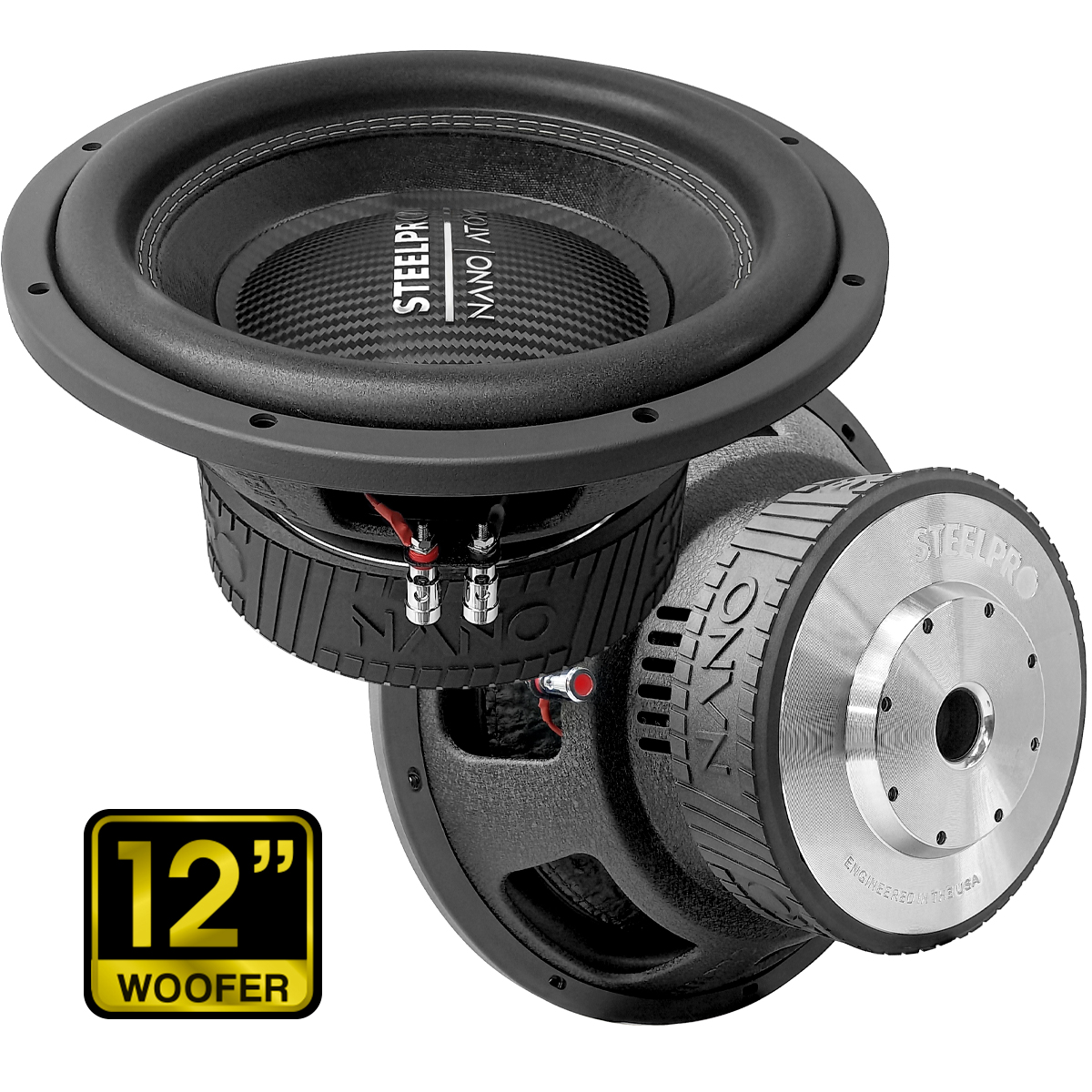 Foto 4 pulgar | Subwoofer 12 Pulg 3500w Dustcap Fibra Carbono By Steelpro