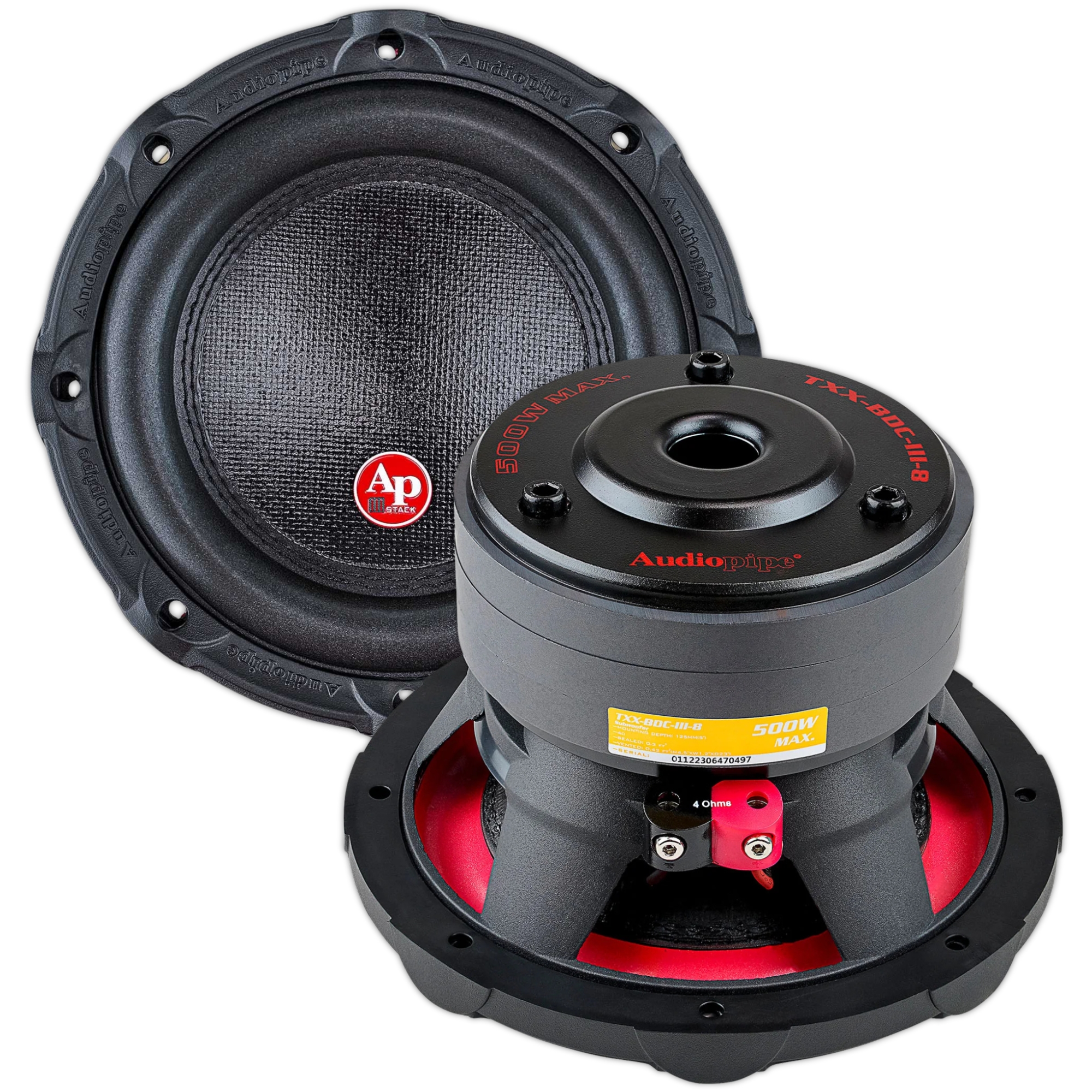 Foto 8 pulgar | Subwoofer Audiopipe Txx-bdc-iii-8 500w 8 Plg Doble Bobina 4o