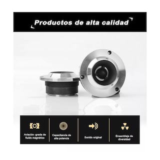 Foto 2 | Par de Tweeters Eo Safe Imports Esi-8604 color Plata Bala de Titanio Bocinas para Carros 4 Pulgadas