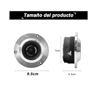 Foto 3 | Par de Tweeters Eo Safe Imports Esi-8604 color Plata Bala de Titanio Bocinas para Carros 4 Pulgadas