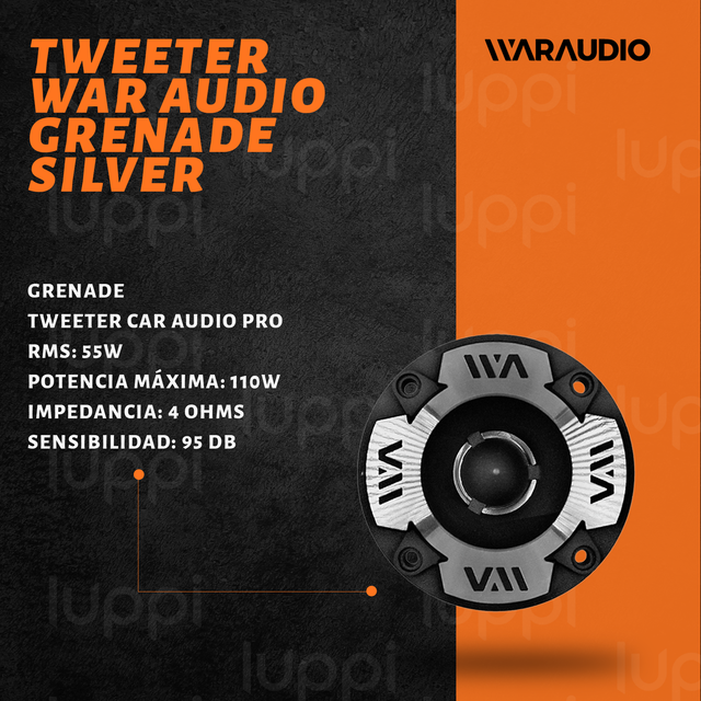 Foto 3 pulgar | Tweeter Bala Pro War Audio Grensilv de 110 W