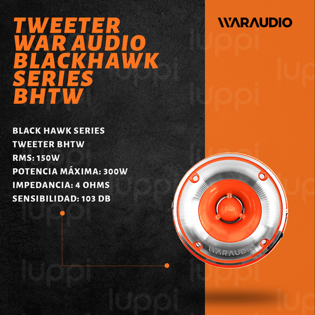 Foto 3 pulgar | Tweeters Bala War Audio Pro Bhtw 300w Max Power 4 Ohms 1 Par