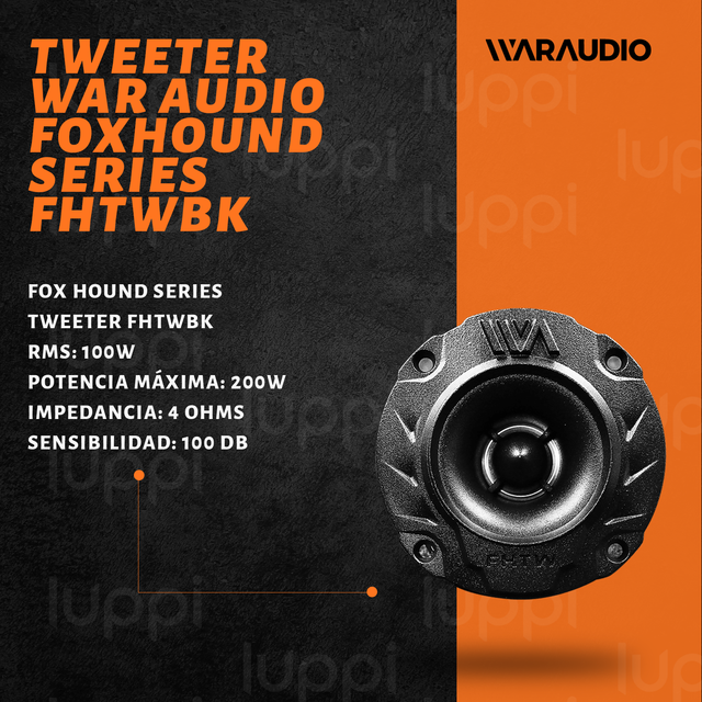 Foto 3 pulgar | Tweeters War Audio Bala Pro Fhtw 200w Max Power 4 Ohms 2 Piezas