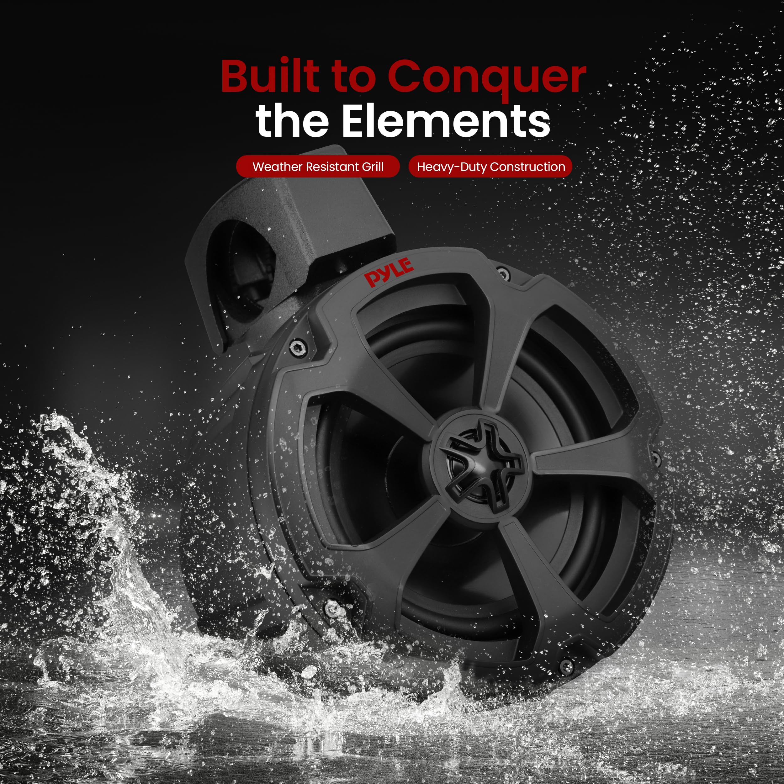 Foto 5 pulgar | Altavoz Pyle Utv Marino Resistente Al Agua Para Todo Terreno De 1200 W - Venta Internacional.