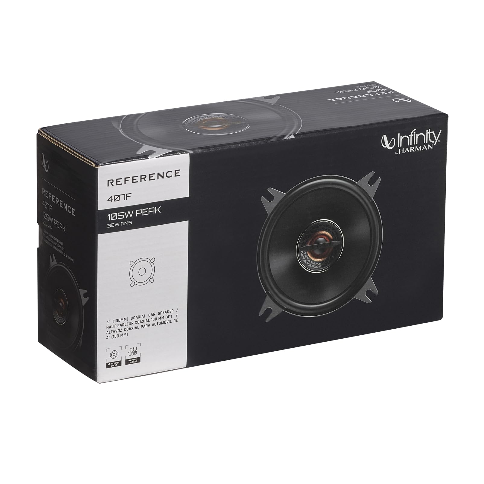 Foto 5 | Altavoz De Audio Para Coche Infinity Ref407f, 10 Cm, Bidireccional - Venta Internacional.