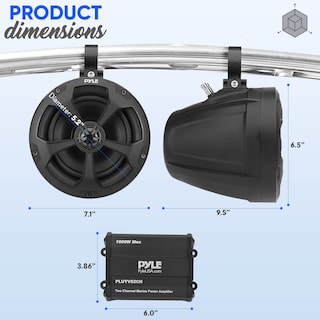 Foto 2 | Altavoces Marinos Pyle Plutv52ch 1000 W 13,3 Cm A Prueba De Agua Ip-x45 - Venta Internacional.