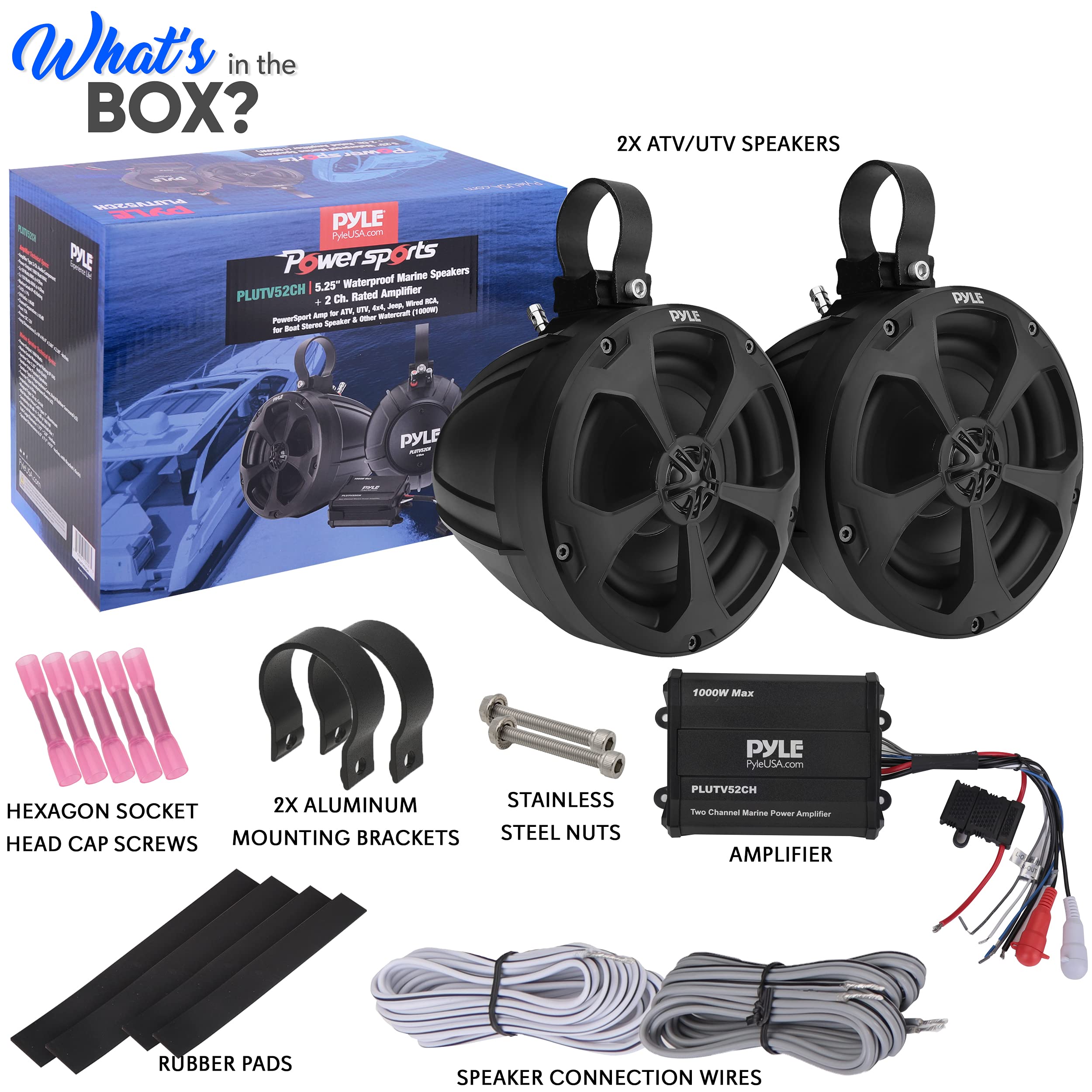 Foto 8 pulgar | Altavoces Marinos Pyle Plutv52ch 1000 W 13,3 Cm A Prueba De Agua Ip-x45 - Venta Internacional.