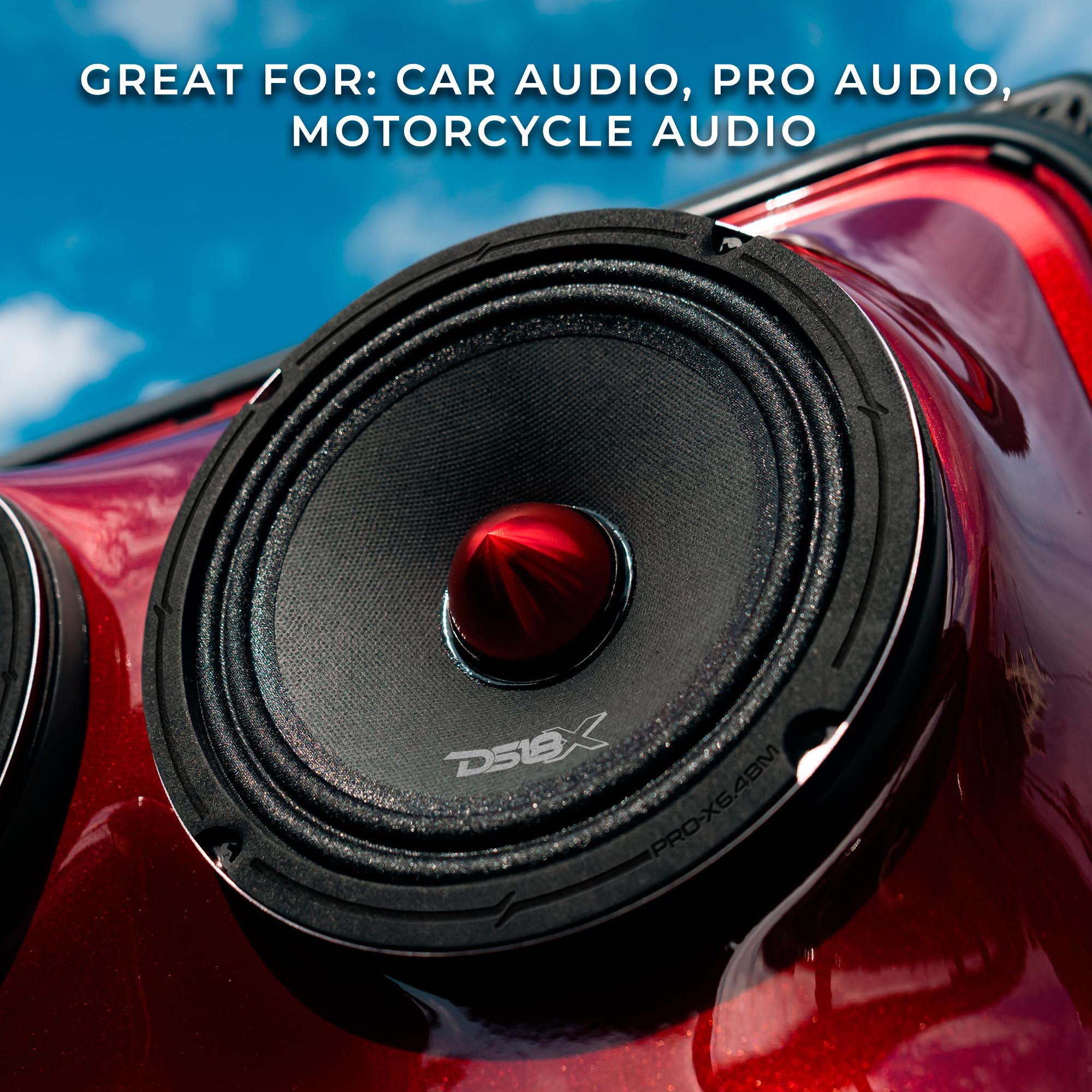 Foto 5 pulgar | Altavoz Ds18 Pro-x6.4bm 6.5 Pulgadas De Rango Medio 250 W Rms - Rojo - Venta Internacional.