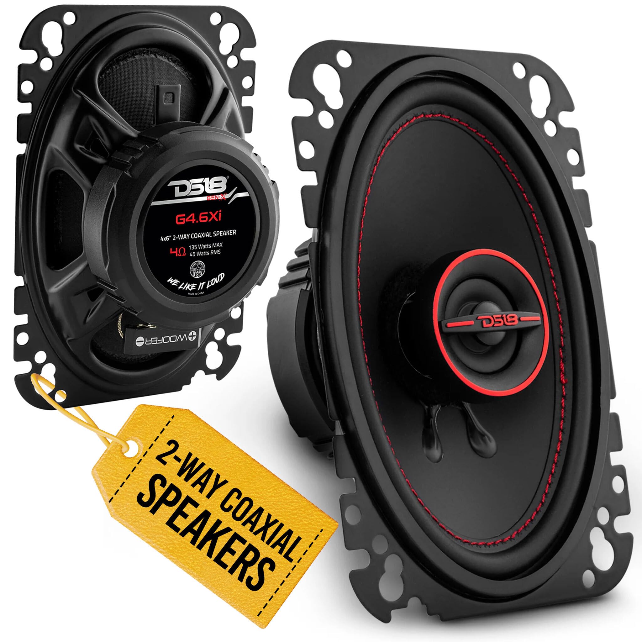 Foto 1 | Altavoces Coaxiales Ds18 G4.6xi Gen-x 4x6 135 W 45 W Rms 4 Ohmios - Venta Internacional.