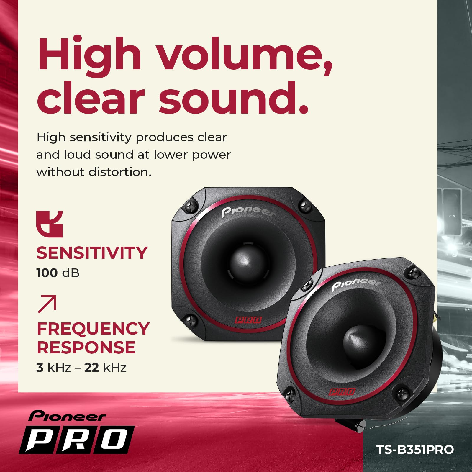 Foto 7 pulgar | Altavoces Para Coche Pioneer Ts-b351pro De Gama Completa De 3,5 Pulgadas - Venta Internacional.