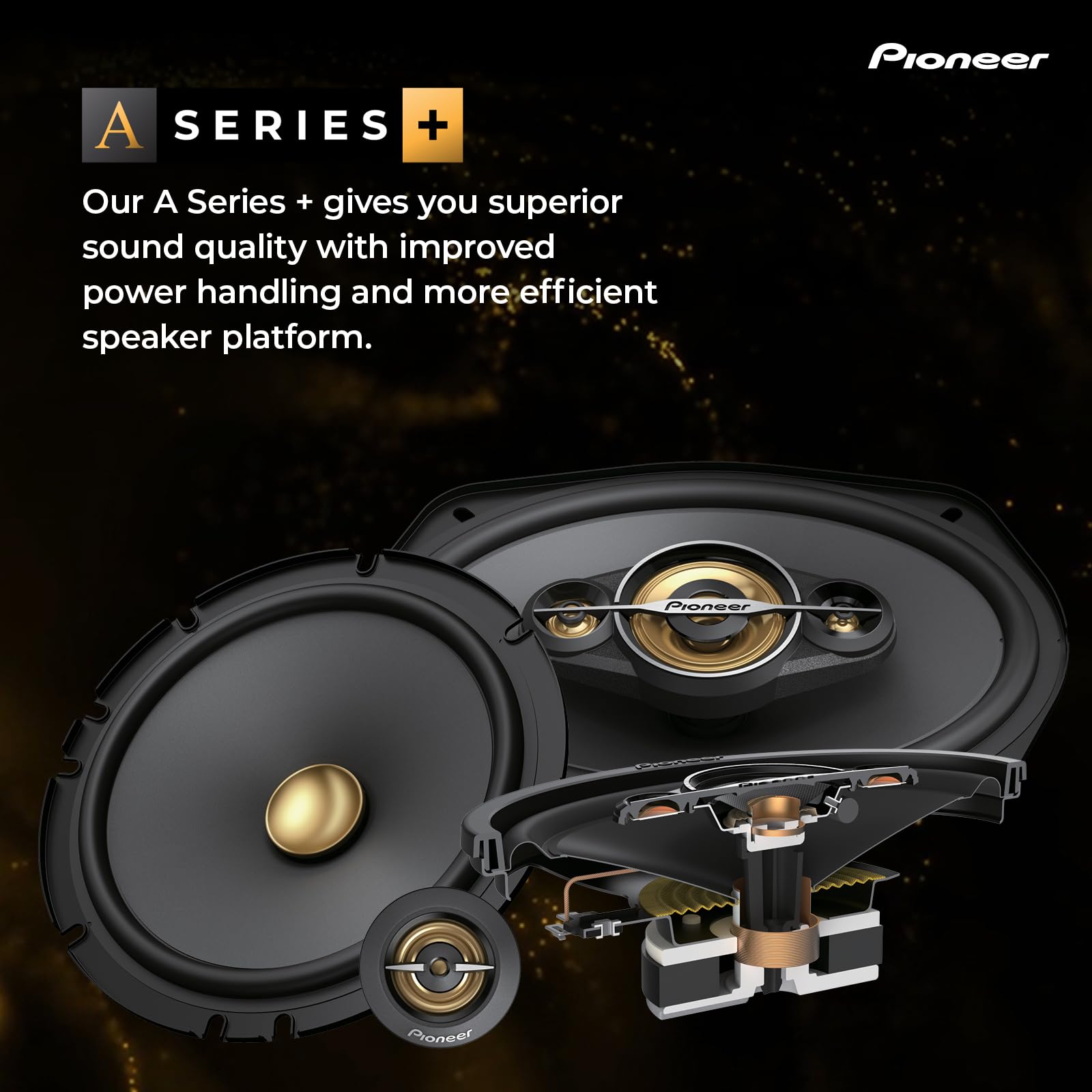 Foto 2 | Altavoces Para Coche Pioneer Ts-a1601c, Componente De 2 Vías, 6.5 Pulgadas - Venta Internacional.