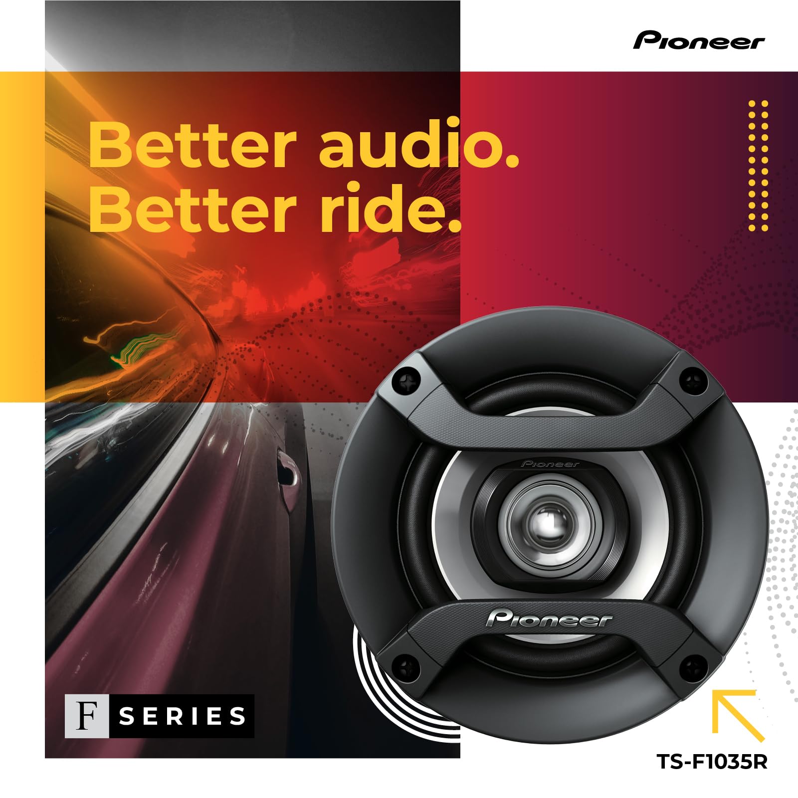 Foto 3 pulgar | Altavoces Para Coche Pioneer Ts-f1035r De 2 Vías Coaxiales De 4 Pulgadas - Venta Internacional.