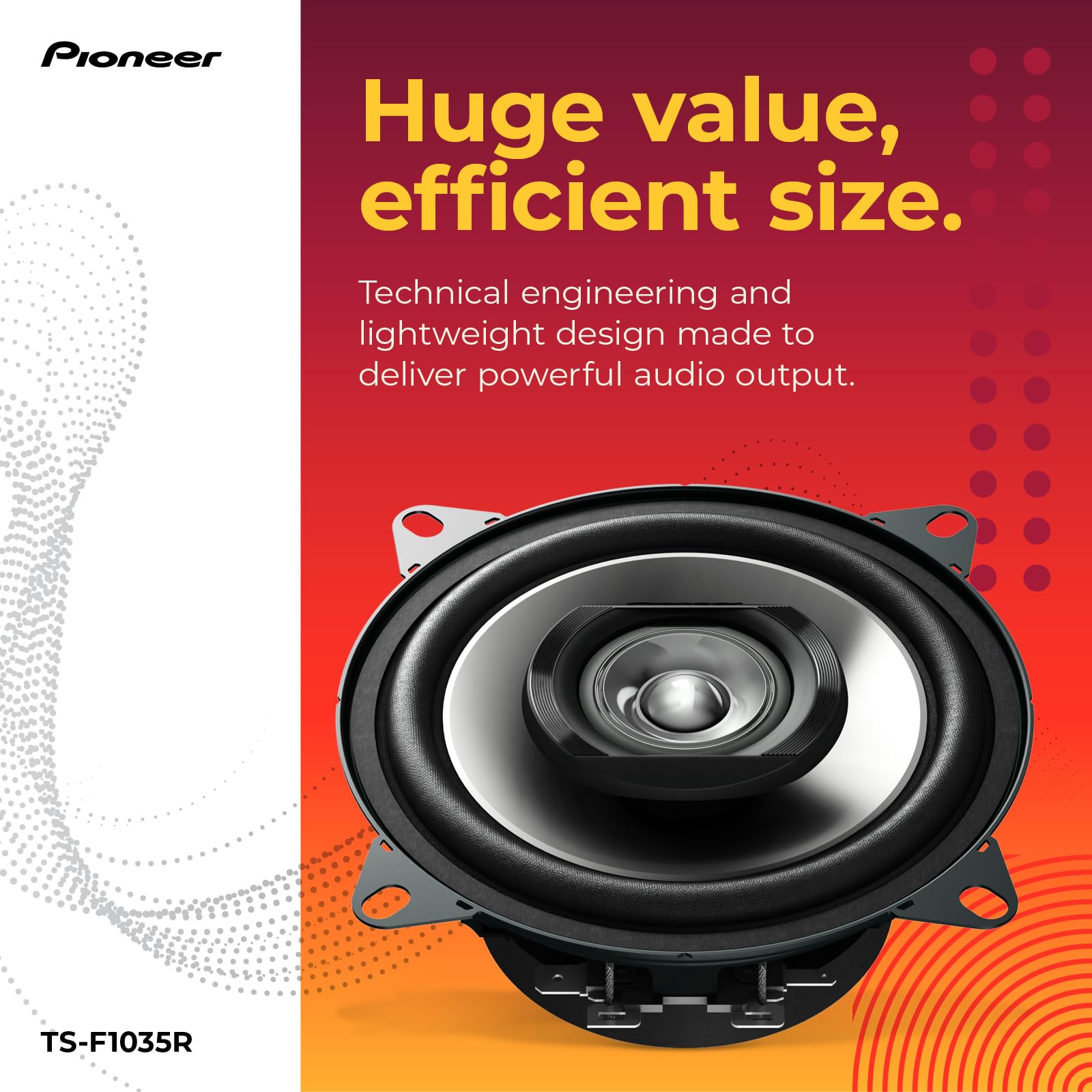 Foto 4 pulgar | Altavoces Para Coche Pioneer Ts-f1035r De 2 Vías Coaxiales De 4 Pulgadas - Venta Internacional.