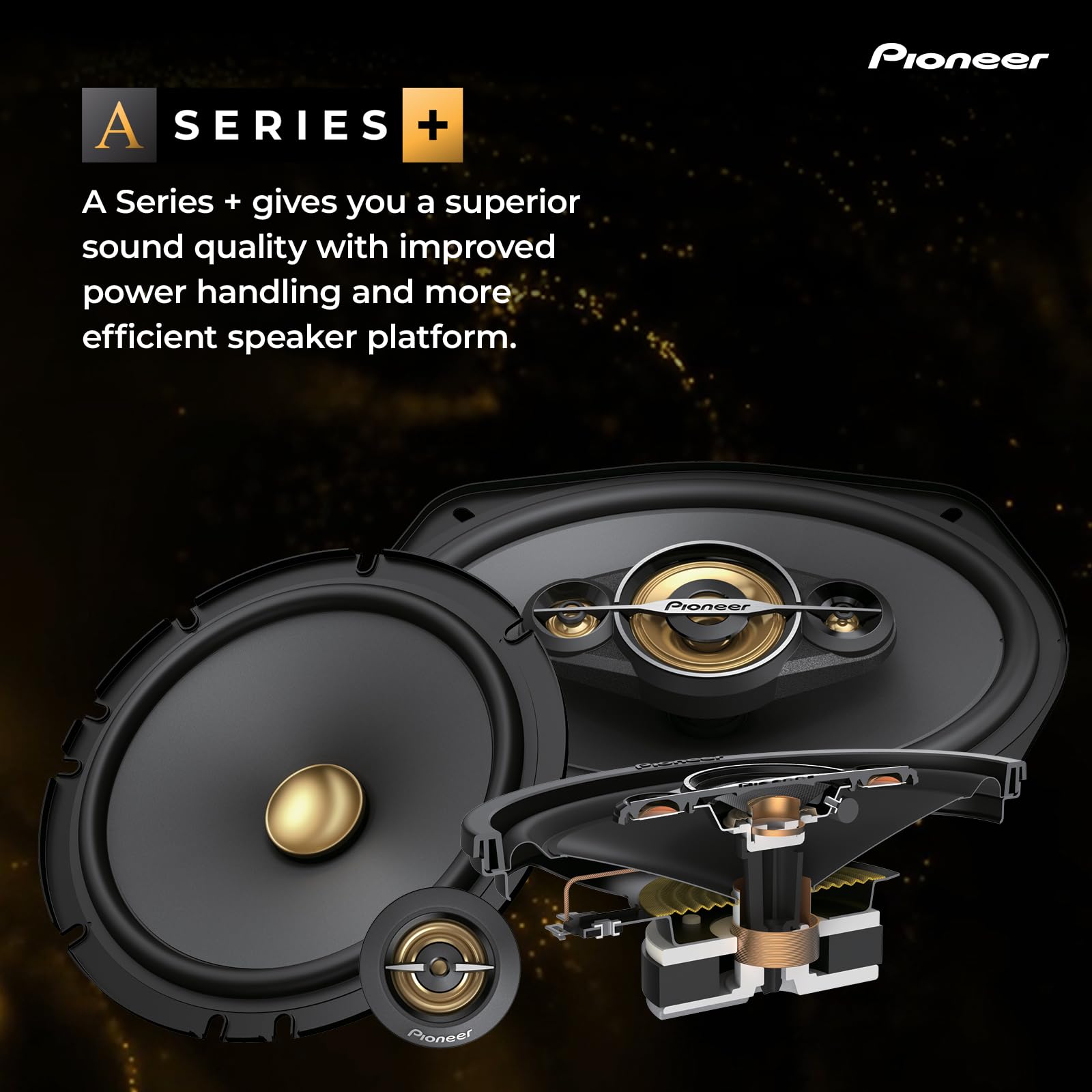 Foto 2 | Altavoces De Audio Para Coche Pioneer Ts-a6901c, Componente De 2 Vías - Venta Internacional.