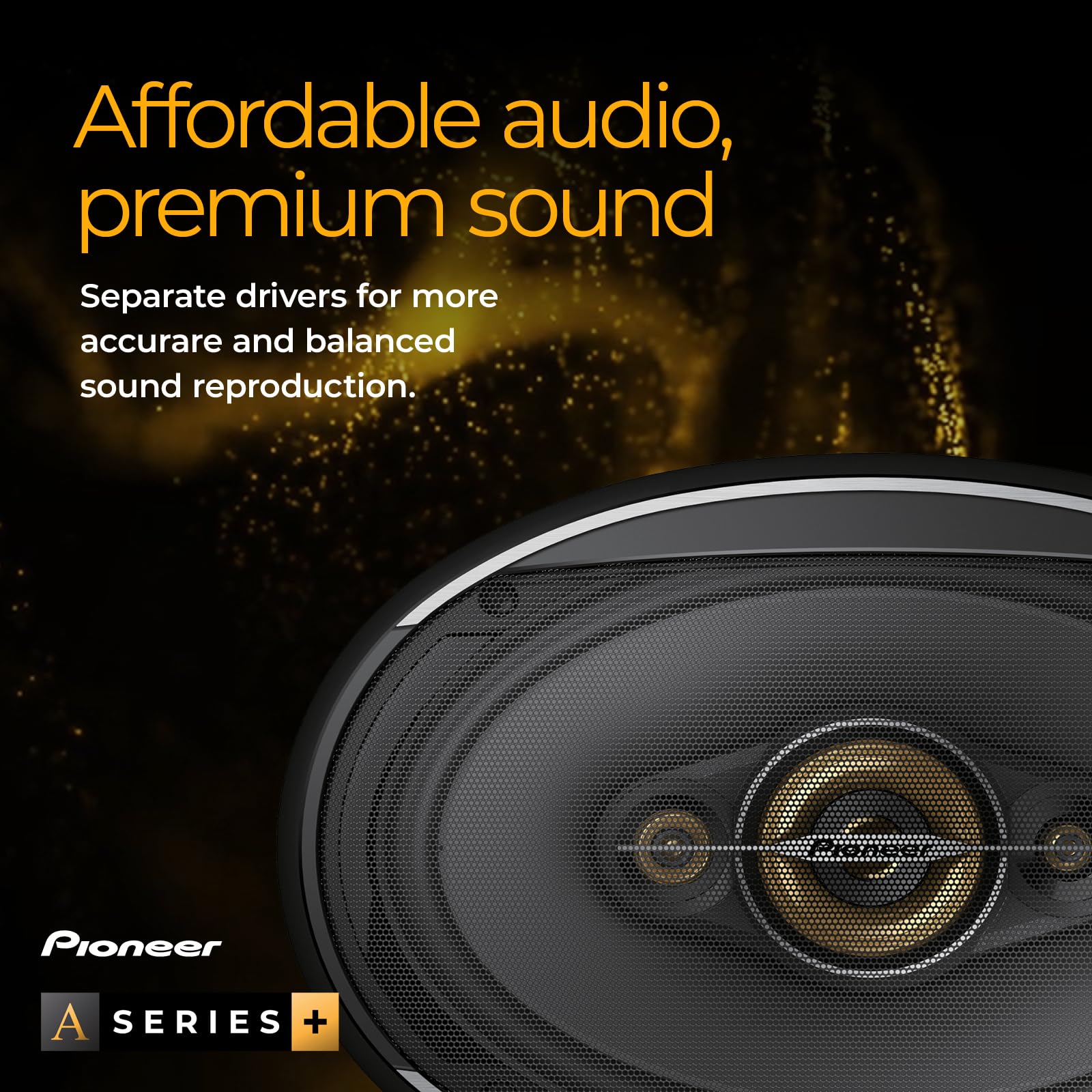Foto 3 | Altavoces De Audio Para Coche Pioneer Ts-a6901c, Componente De 2 Vías - Venta Internacional.