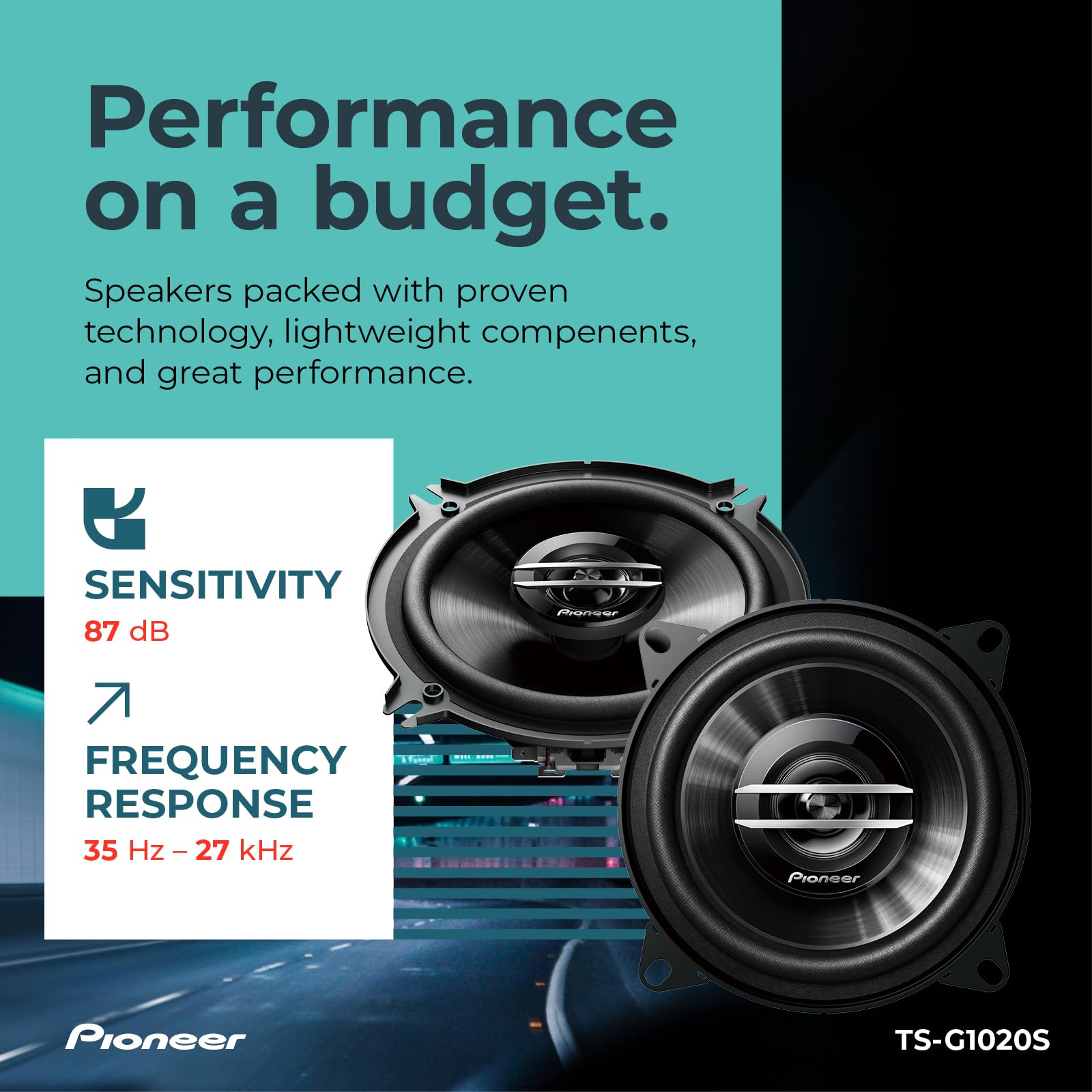 Foto 5 | Altavoces Para Coche Pioneer Ts-g1020s 4, 2 Vías, 210 W De Potencia Máxima - Venta Internacional.