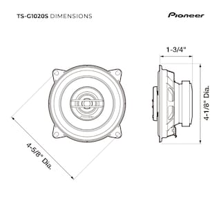 Foto 6 | Altavoces Para Coche Pioneer Ts-g1020s 4, 2 Vías, 210 W De Potencia Máxima - Venta Internacional.
