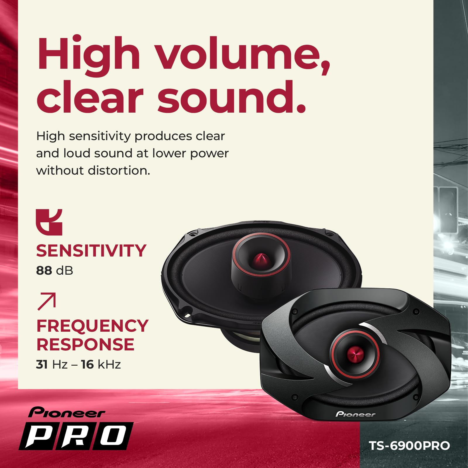 Foto 6 pulgar | Altavoces para Coche Pioneer Ts-6900pro 2 Vías 6x9 - Venta Internacional