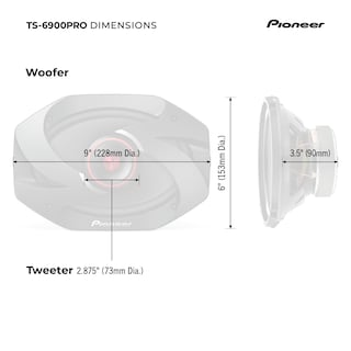 Foto 7 | Altavoces para Coche Pioneer Ts-6900pro 2 Vías 6x9 - Venta Internacional
