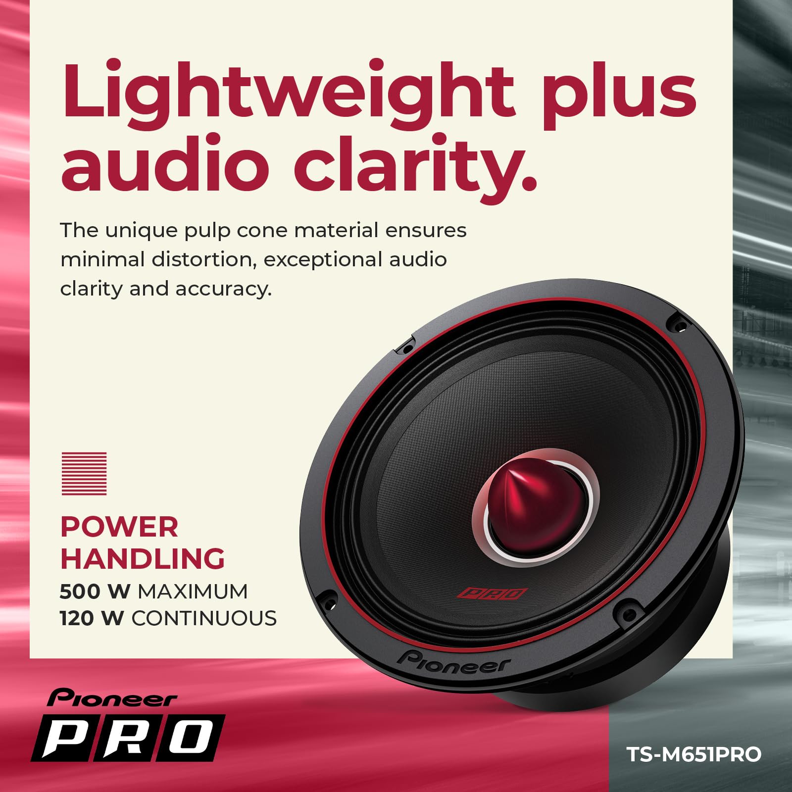 Foto 4 | Altavoces para Coche Pioneer Ts-m651pro 6.5 Pulgadas - Venta Internacional