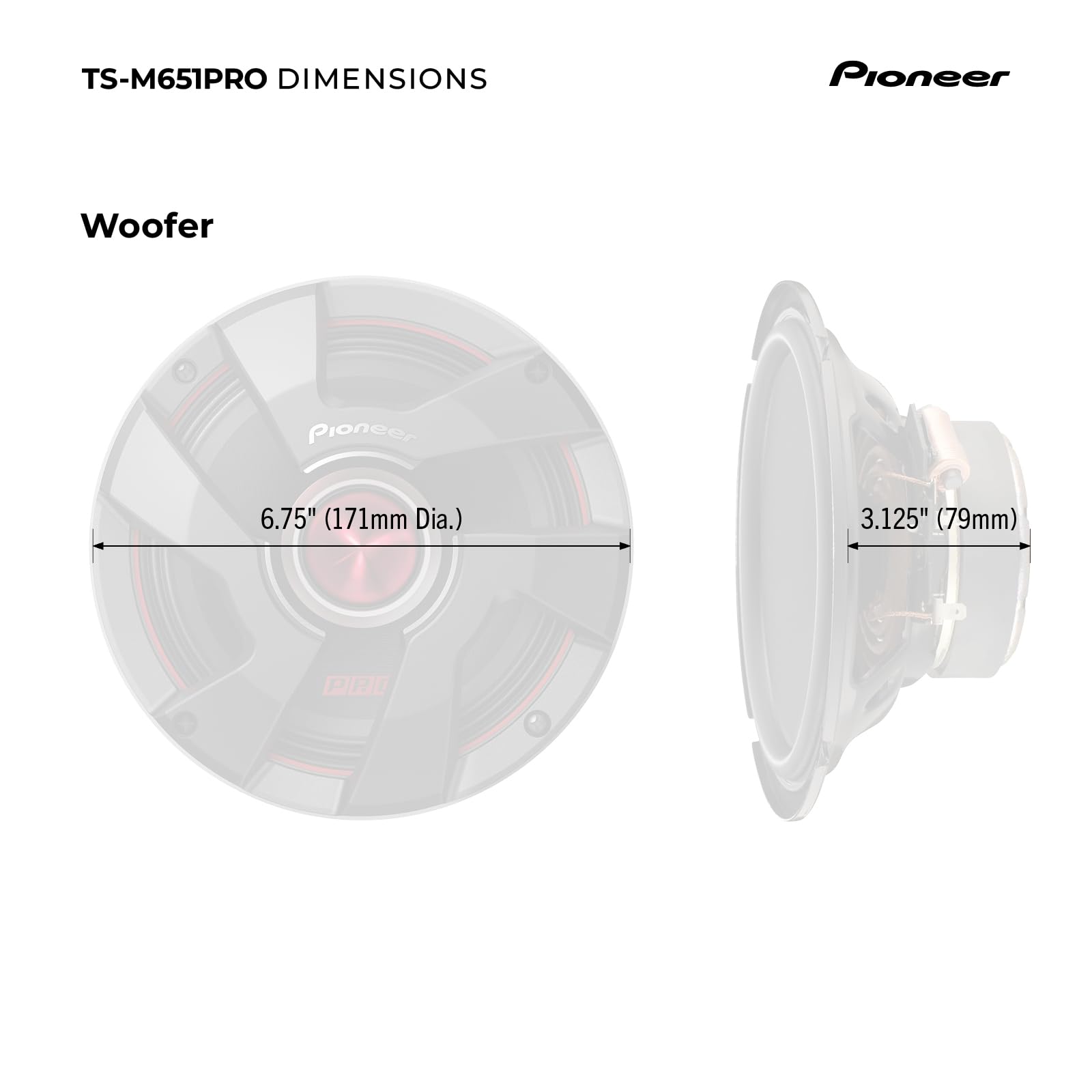 Foto 8 pulgar | Altavoces para Coche Pioneer Ts-m651pro 6.5 Pulgadas - Venta Internacional