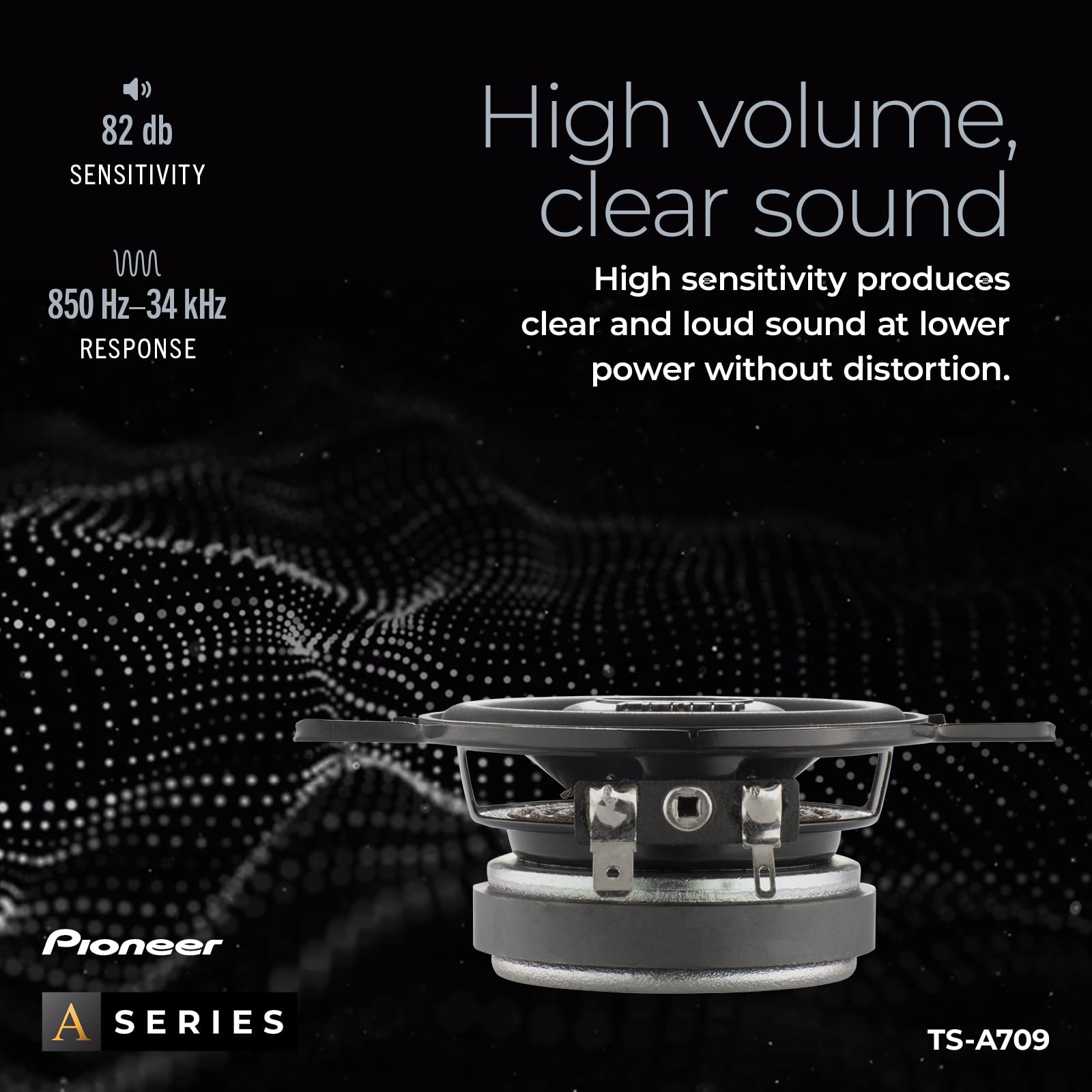 Foto 5 | Altavoces para Coche Pioneer Ts-a709 de 2 Vías Coaxiales de 2,75 Pulgadas - Venta Internacional