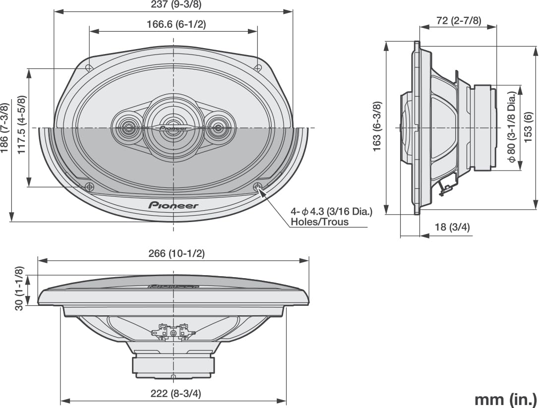 Foto 5 pulgar | Altavocespara Coche Pioneer A-series Ts-a6961f 6x9 - Venta Internacional