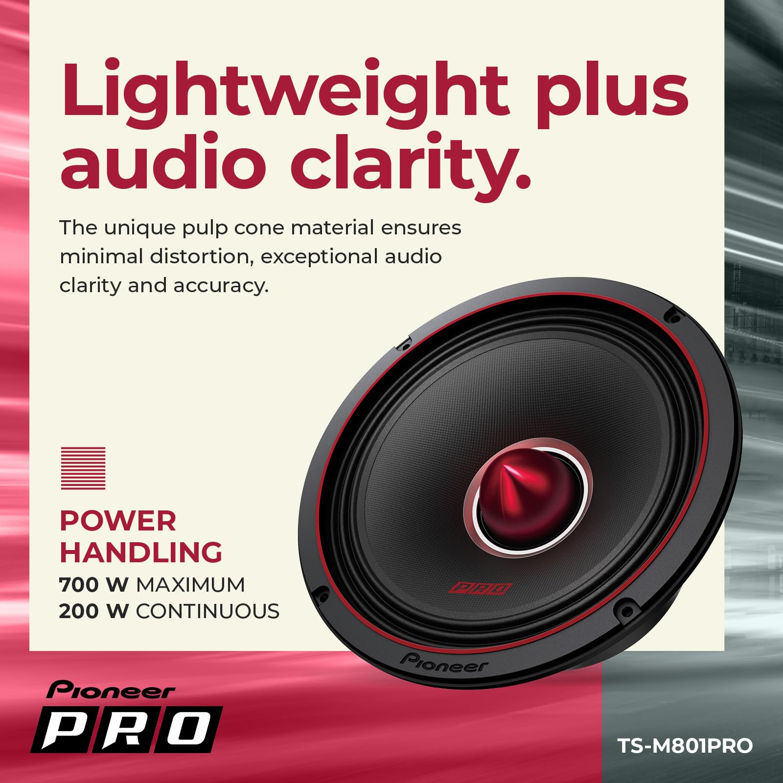 Foto 4 | Altavoces para Coche Pioneer Ts-m801pro 8 Pulgadas - Venta Internacional